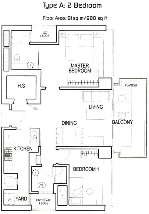 Regency Suites (D3), Apartment #2615